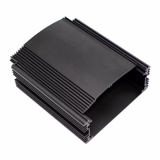 128X58 Anodized Aluminum Enclosure Box Heatsink Shell Extruded Profiles for PCB